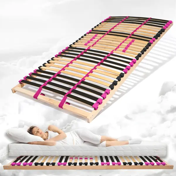 7-Zonen Lattenrost PINK Dream, 140x200 cm, starr