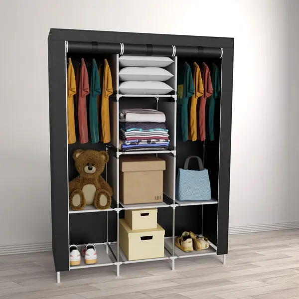 Faltbarer Kleiderschrank, 130x45x175 cm, Farbe…