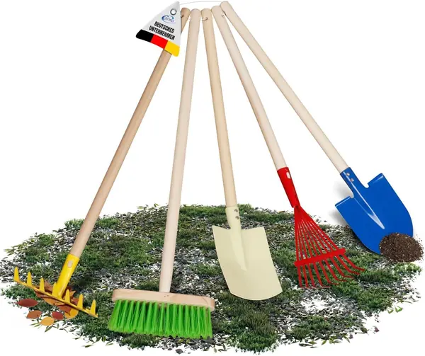 Kinder-Gartenset, Gartengeräte, Set 5-teilig Kinder…