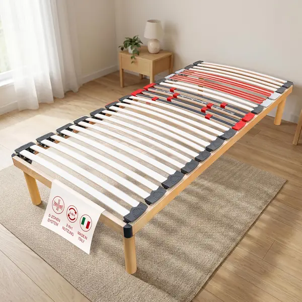 Komplettbett Dorado, 80x200 cm, Buche, Made in Italy
