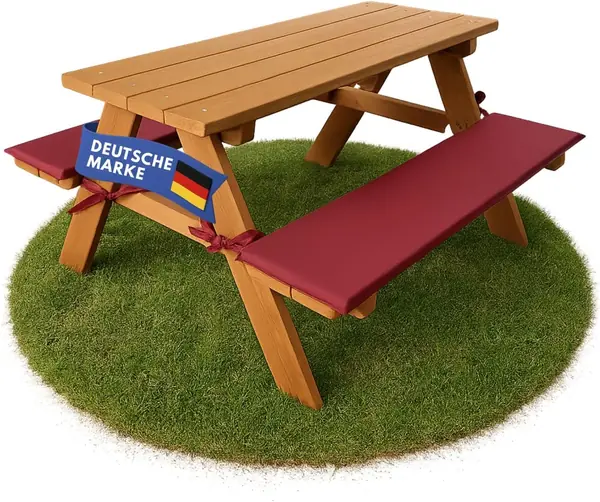 Robuste Kinder-Sitzgarnitur Outdoor mit 2, 89x79x50cm…