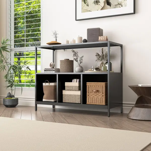 Sideboard Chicago, Schwarz, Kommode für Wohnzimmer aus…
