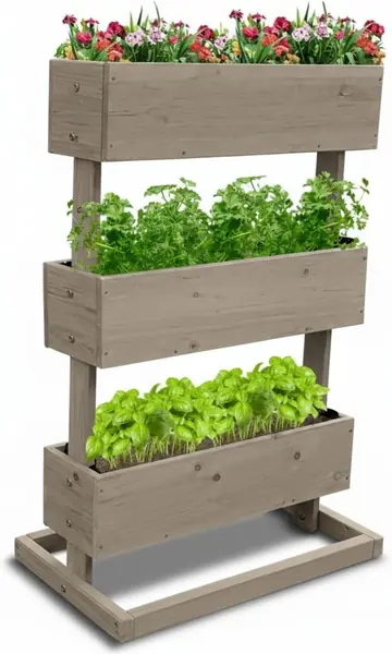 Vertikalbeet Hochbeet 3 Etagen aus Nadelholz…